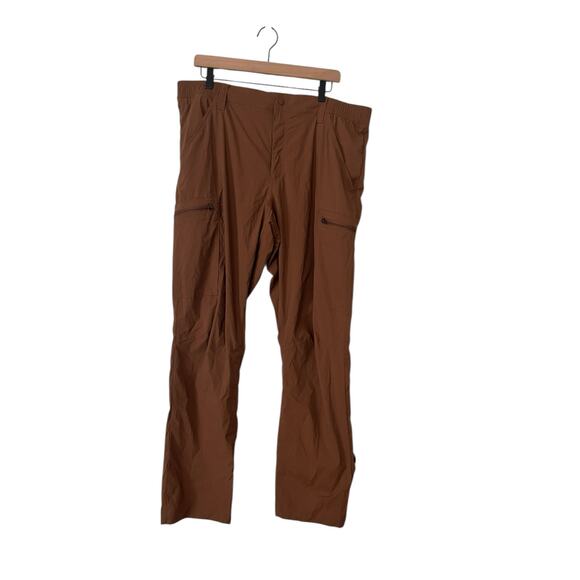 Lands End Mens Brown Nylon Blend Cargo Pants Size 38 Camping Outdoor Gorpcore - Picture 1 of 7